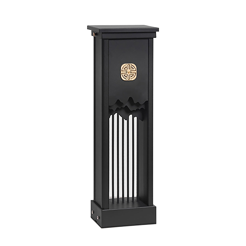 Elegant Outdoor LED Light with Artistic Cut Craft and Strip Design - Lamp Outdoor