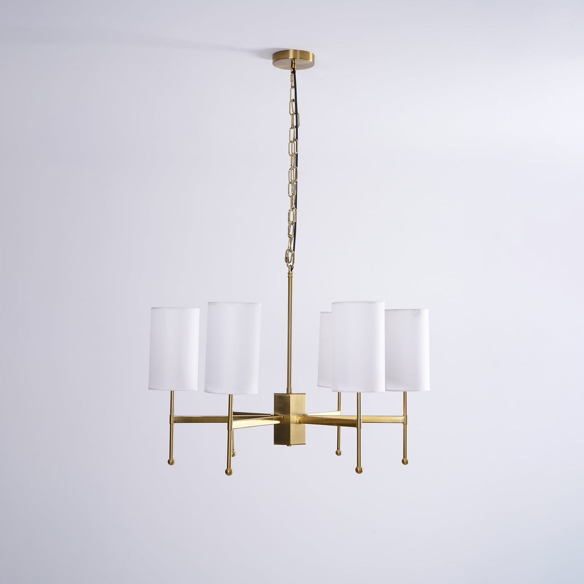 Ulcarisra Traditional Vintage Brass Fabric Chandelier