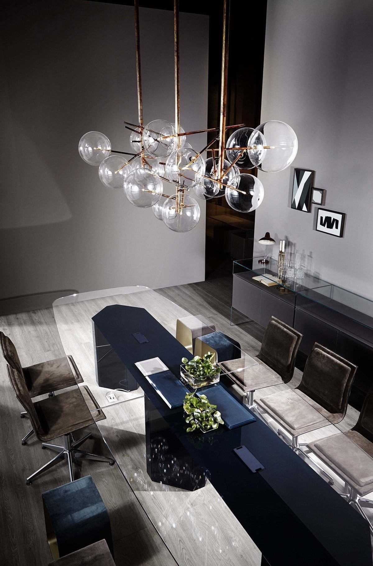 Aveno Chandelier LED Clear Crystal