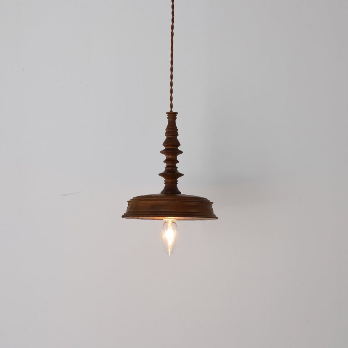 Tessira Wood Industrial Pendant Lamp