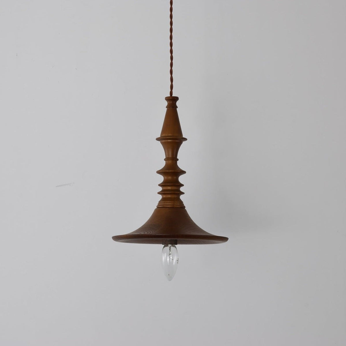 Tessira Wood Industrial Pendant Lamp