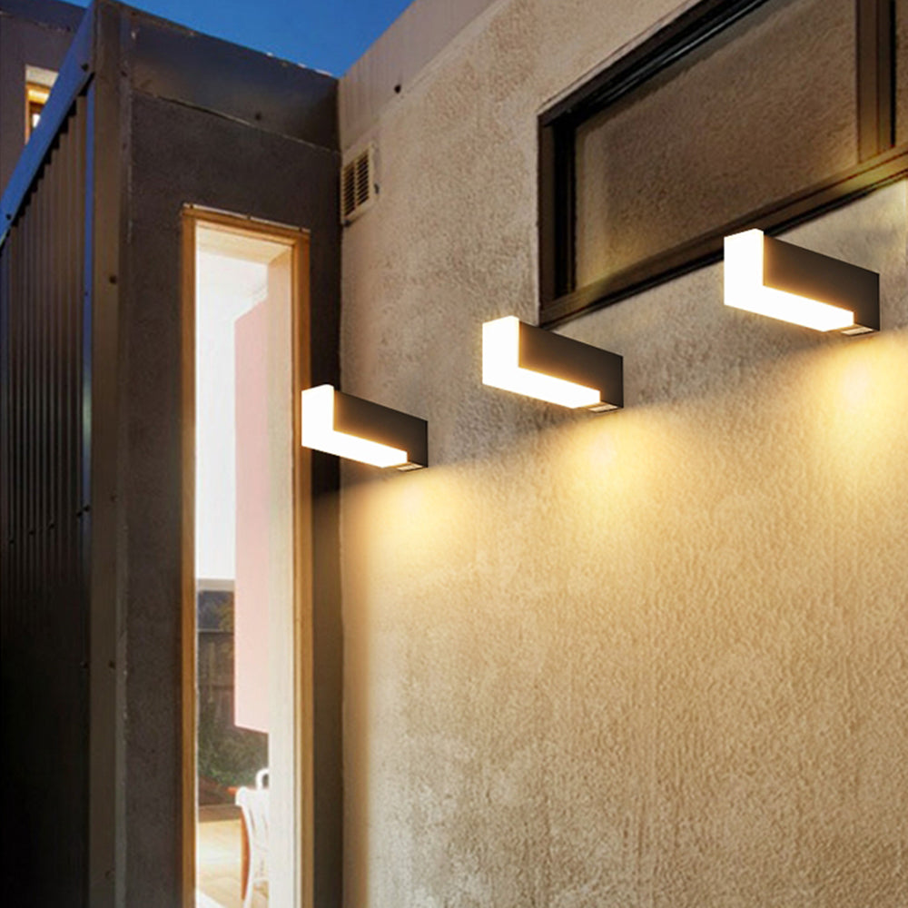 Ray Modern Geometric Acrylic Outdoor Wall Lamp - Lamp Outdoor