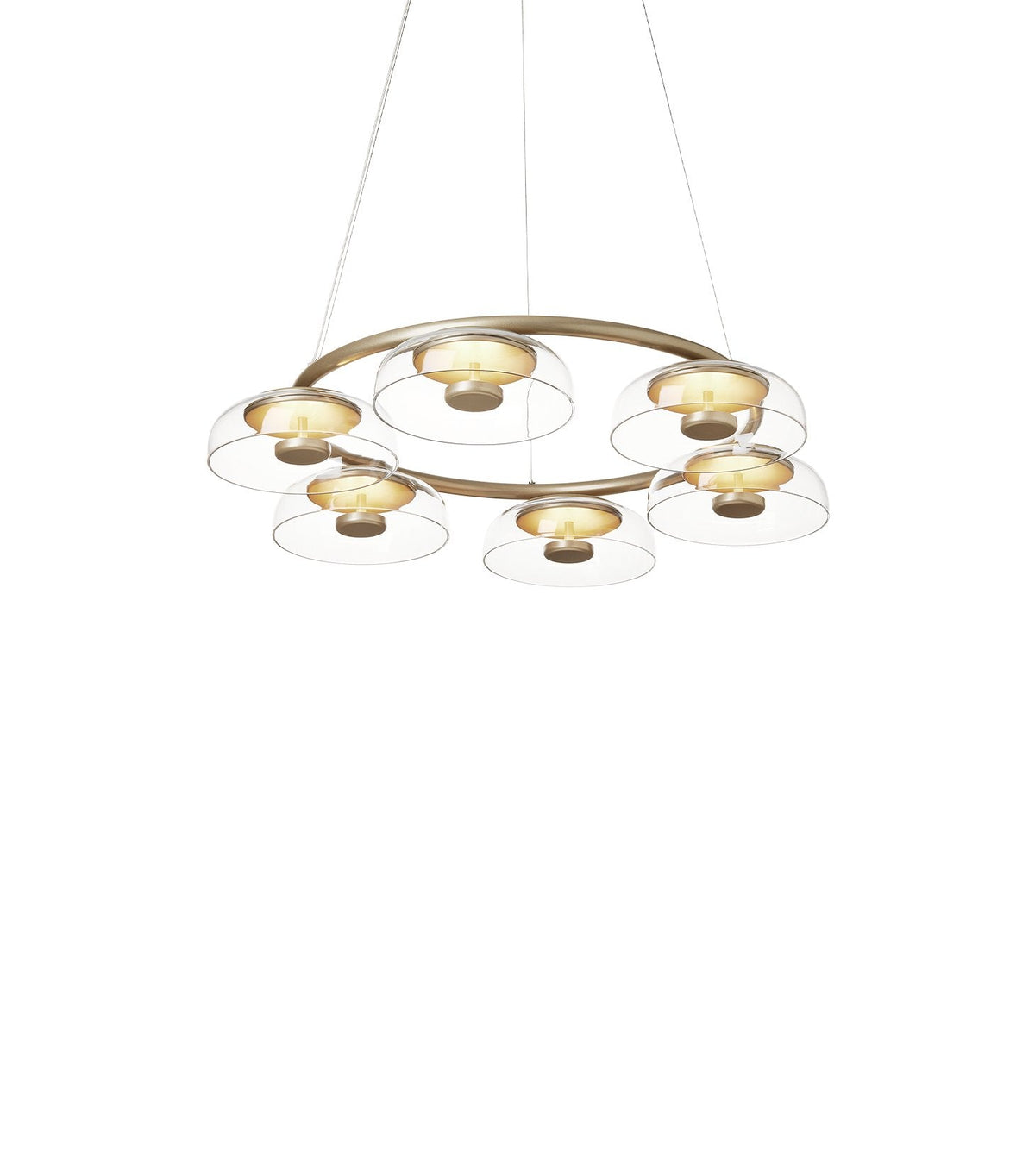 Aethera Circular Glass Chandelier