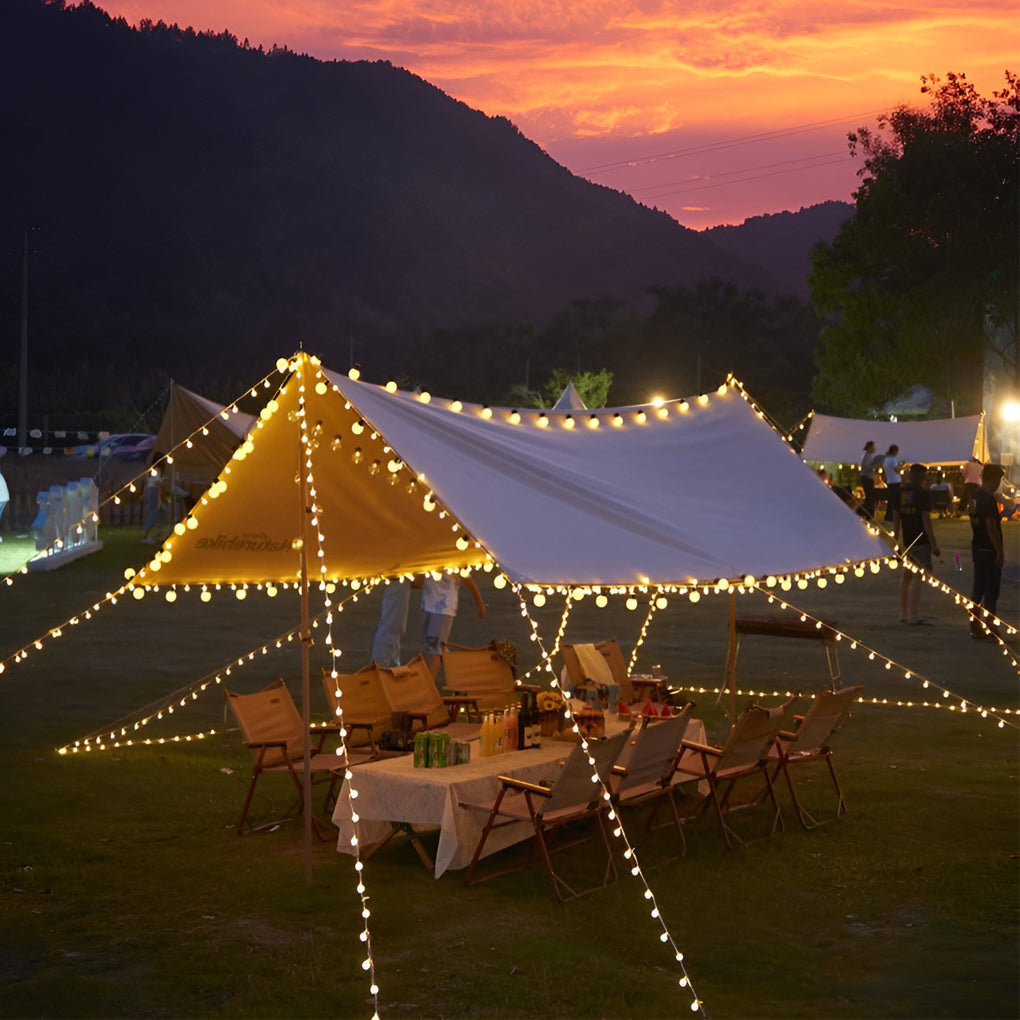 Waterproof Multi-color LED Solar Powered Outdoor String Lights Camping Decor - Lamp Outdoor