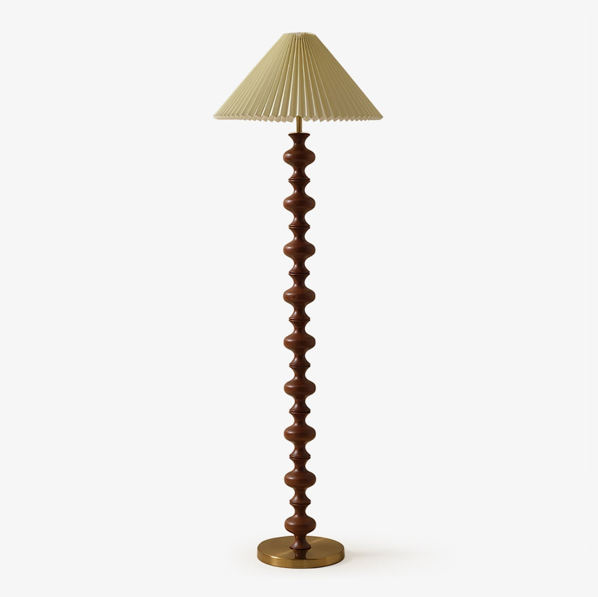 Sylirora Wood Fabric Floor Lamp
