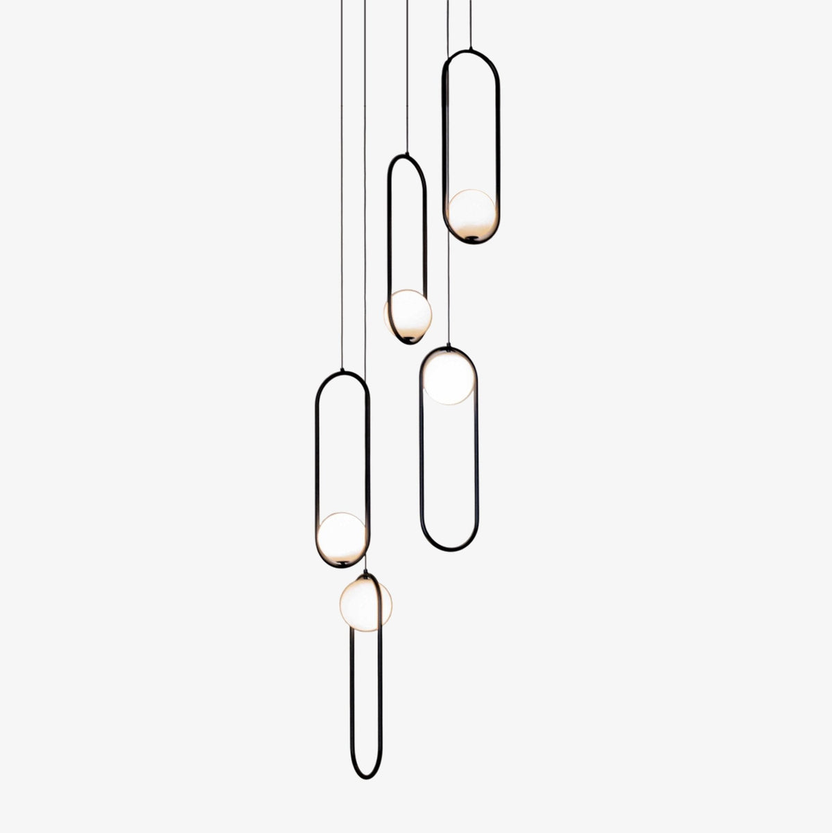 Cyvora Modern Minimalist Combination Glass Chandelier