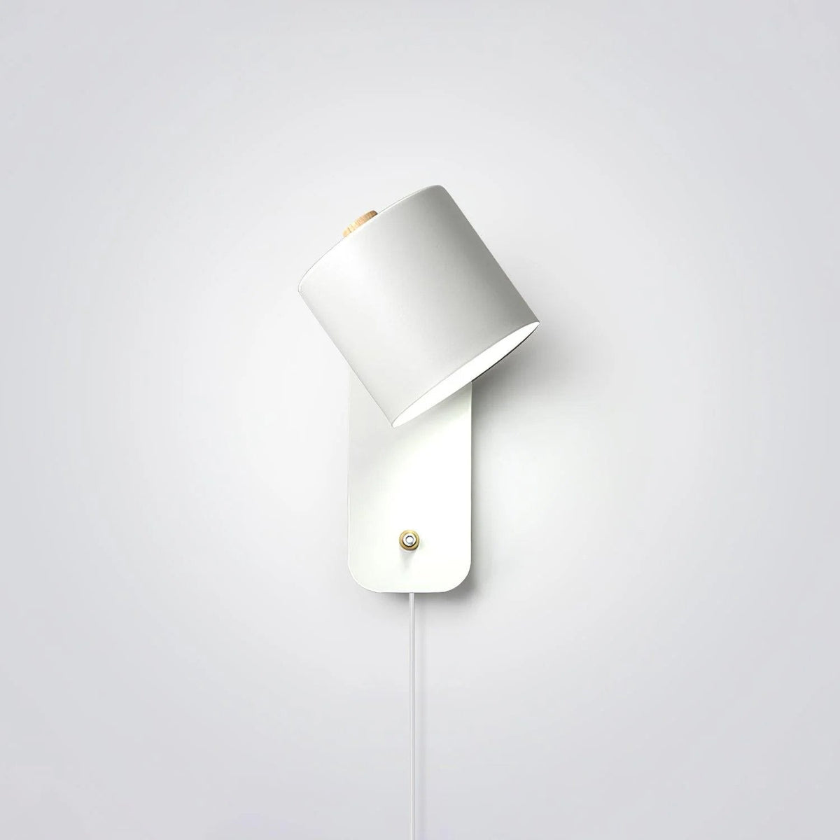 Buxia Rotatable Cylinder Plug In Indoor Wall Light