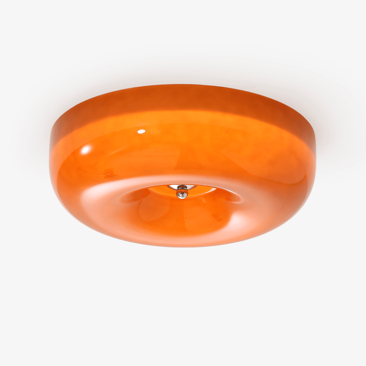 Ziola Swirl Glass Flush Mount Ceiling Light