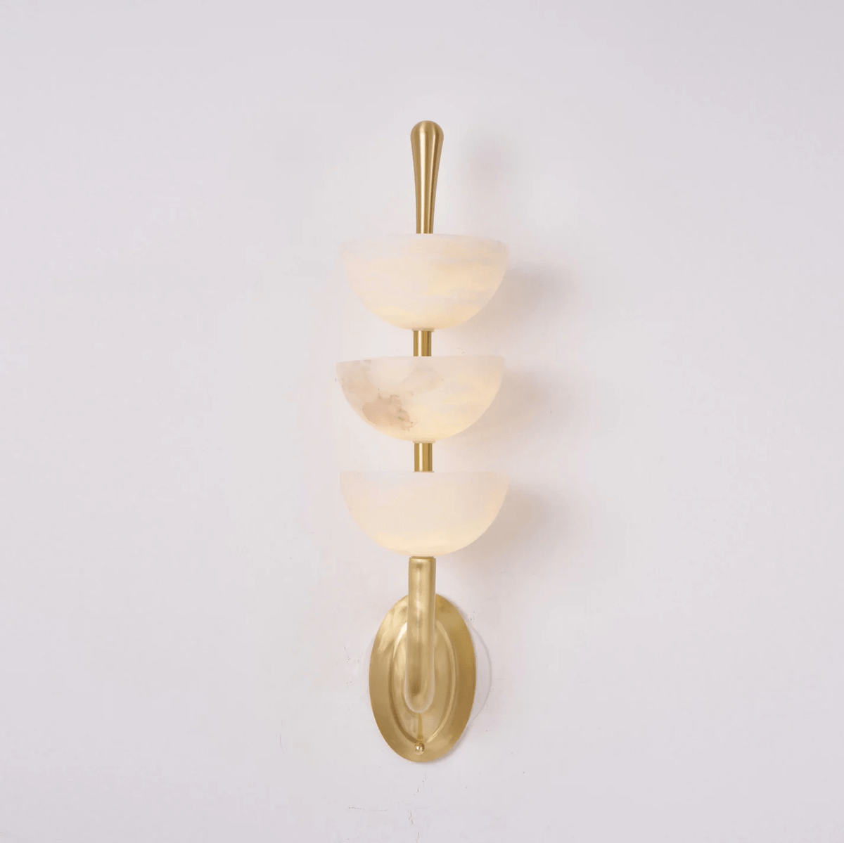 Pamio Triple Alabaster Indoor Wall Light