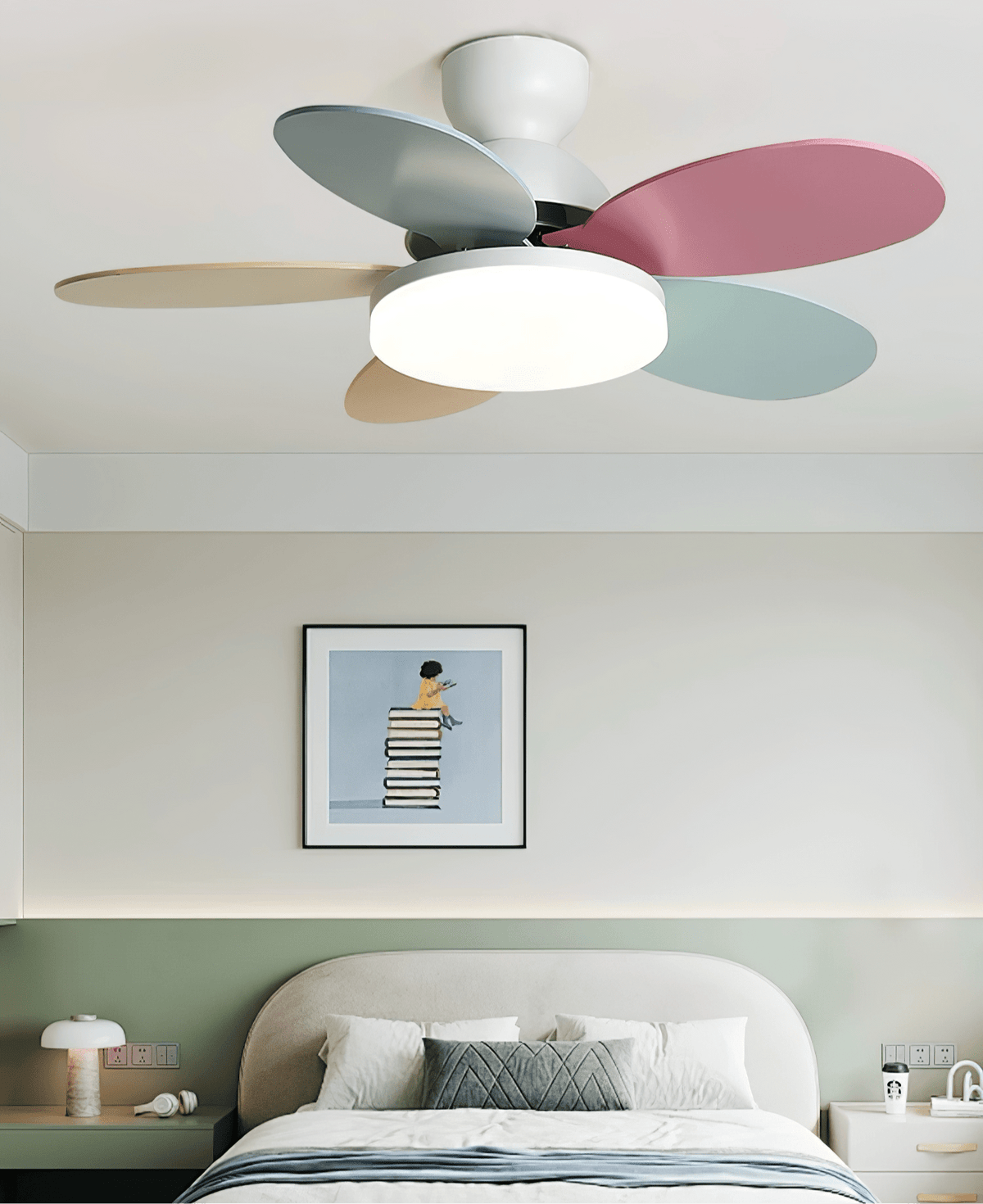 Hoda Wood Ceiling Fan Light