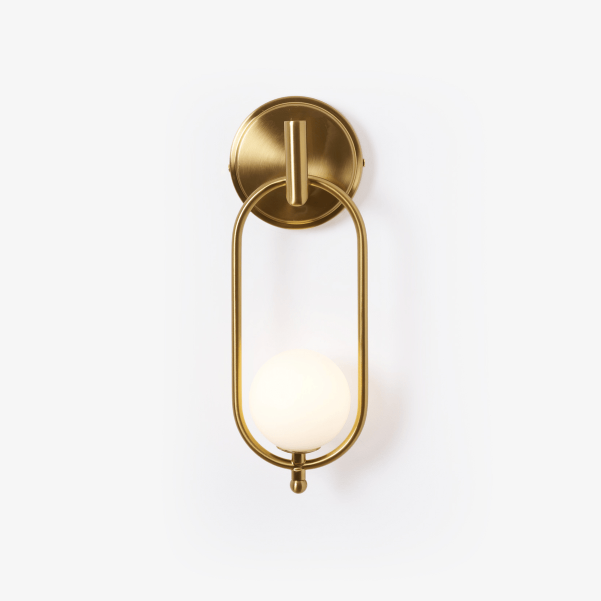 Cumirisra Modern Minimalist Brass Glass Wall Light