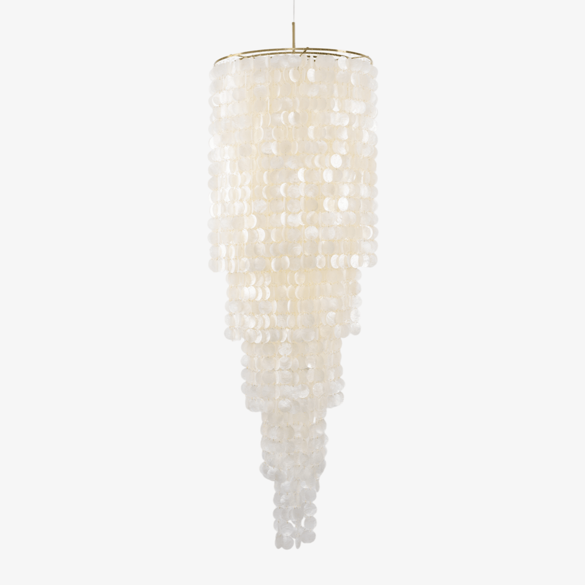 Eloryra Cascading Shell Chandelier