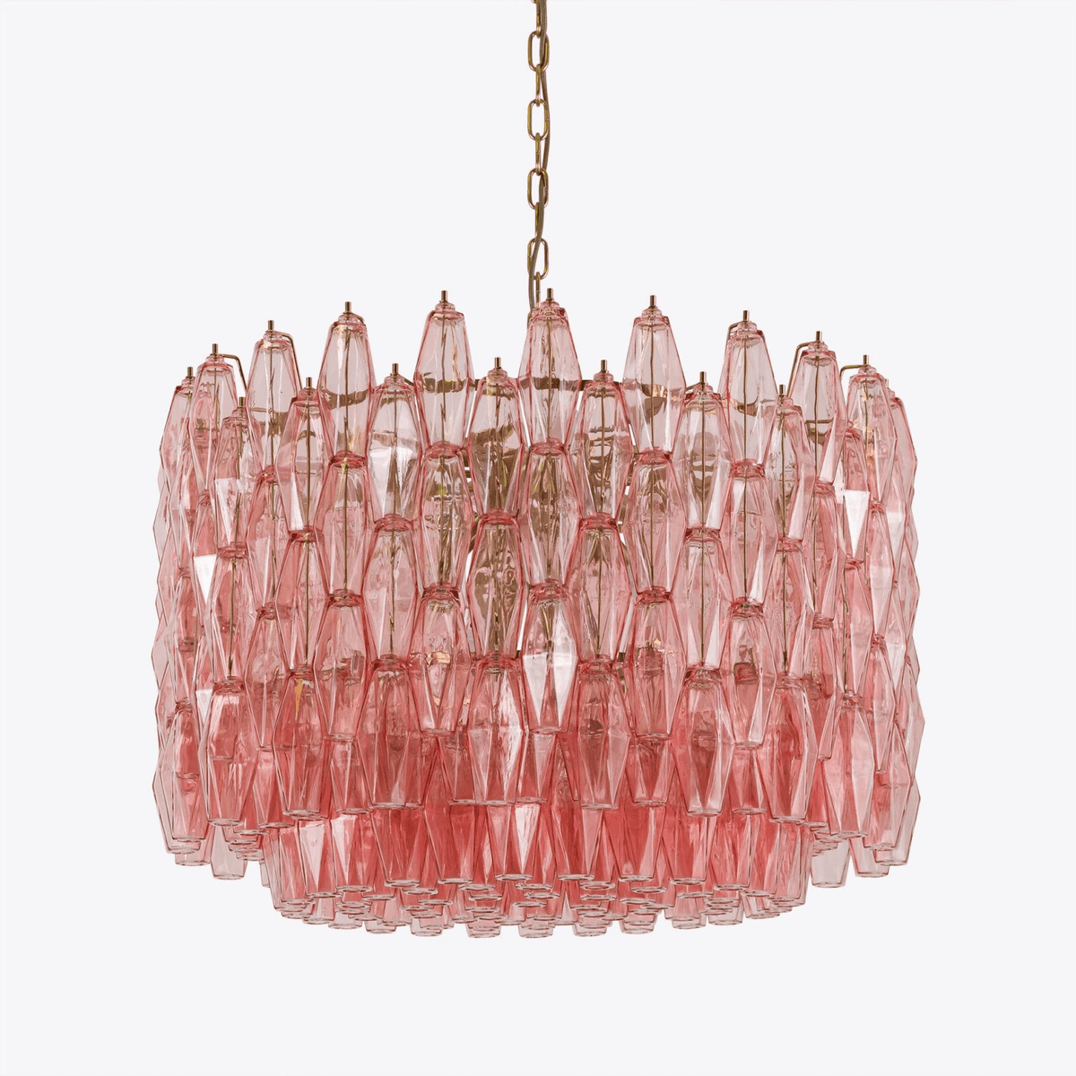 Celenella Chandelier Drum Amber Glass Elegant