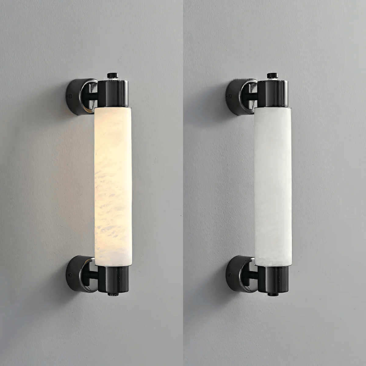 Ospix Alabaster Brass Wall Light