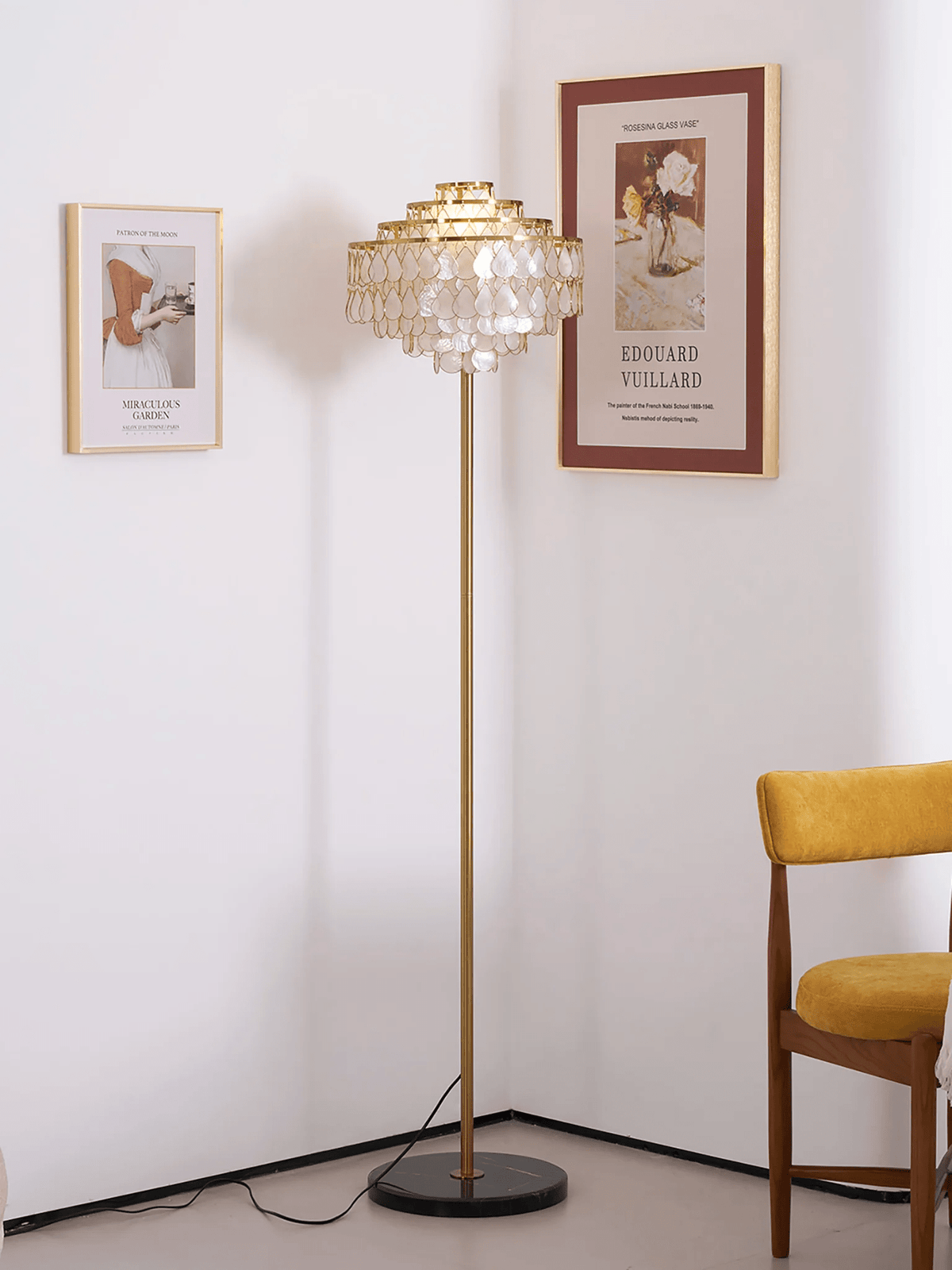 Emily Luxury Shell Floor Lamp