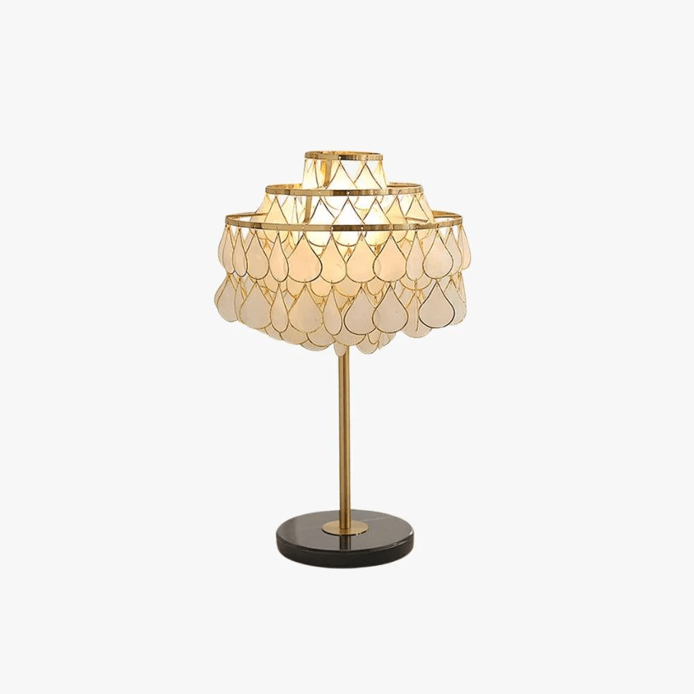 Jacob Luxury Teardrops Shell Table Lamp