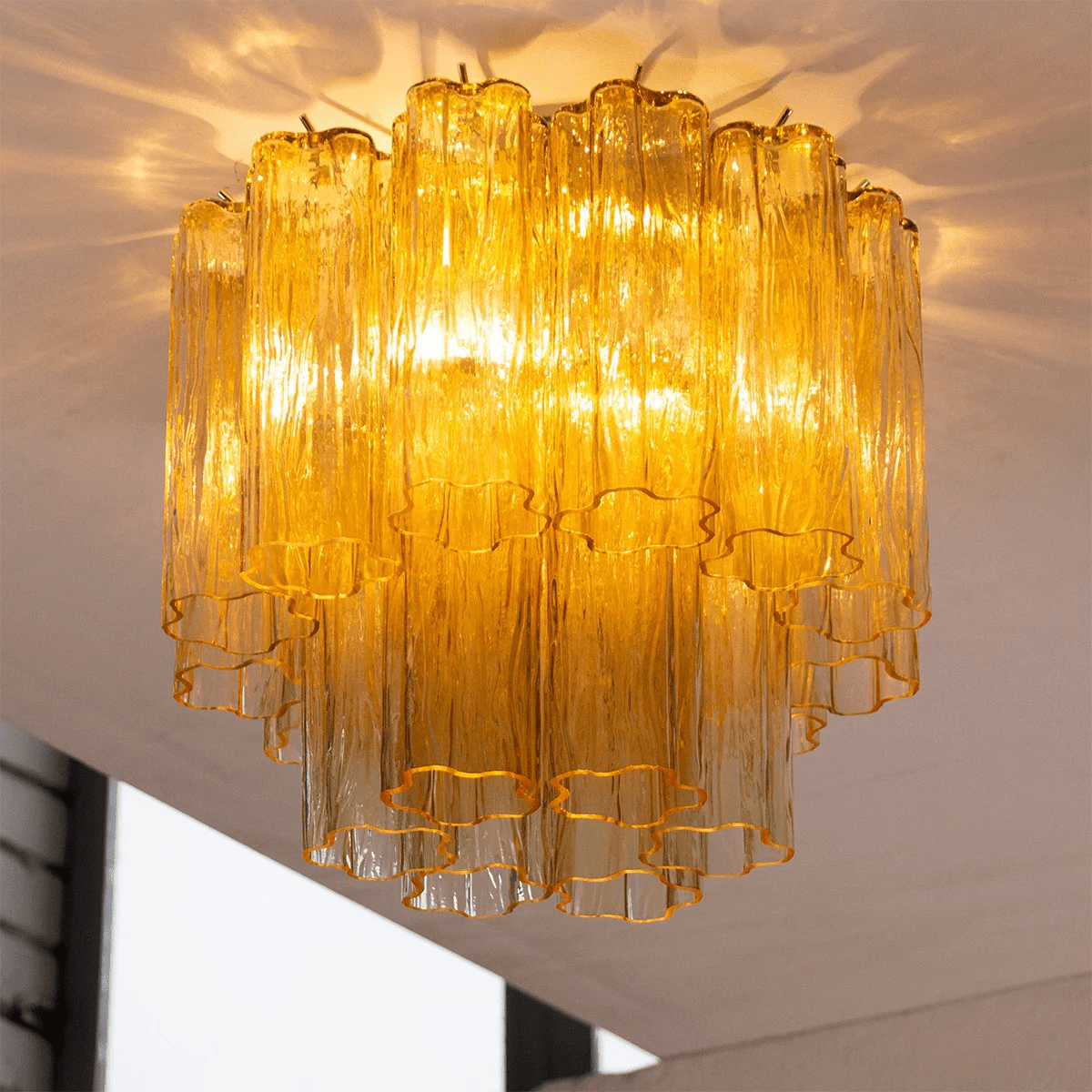 Dania Murano Tubes Flush Mount Ceiling Light