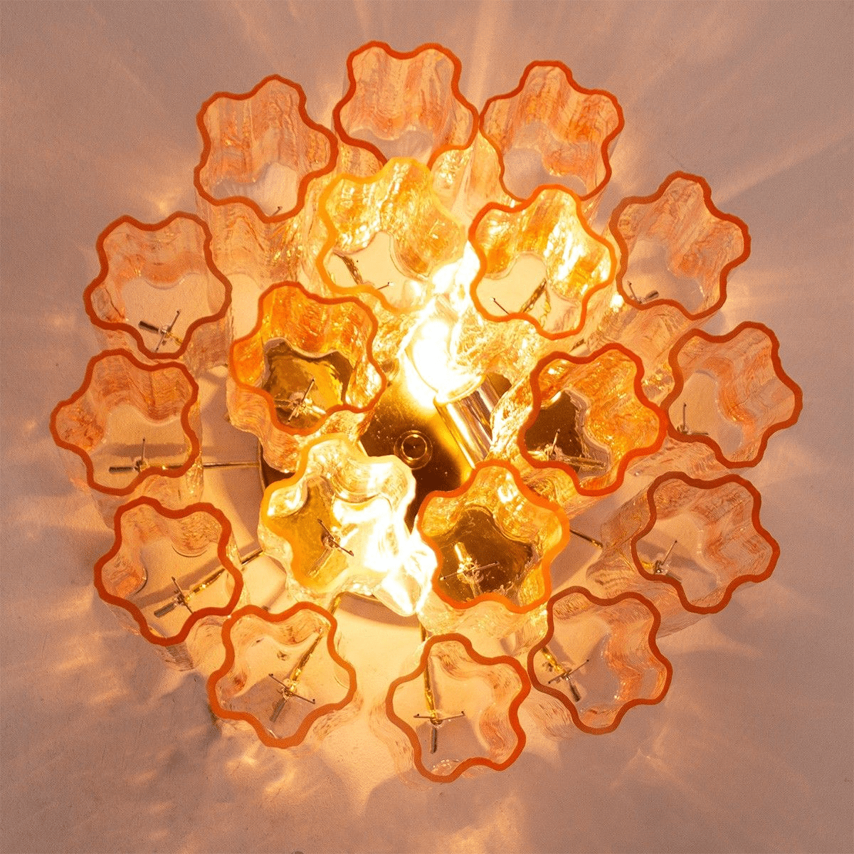 Dania Murano Tubes Flush Mount Ceiling Light