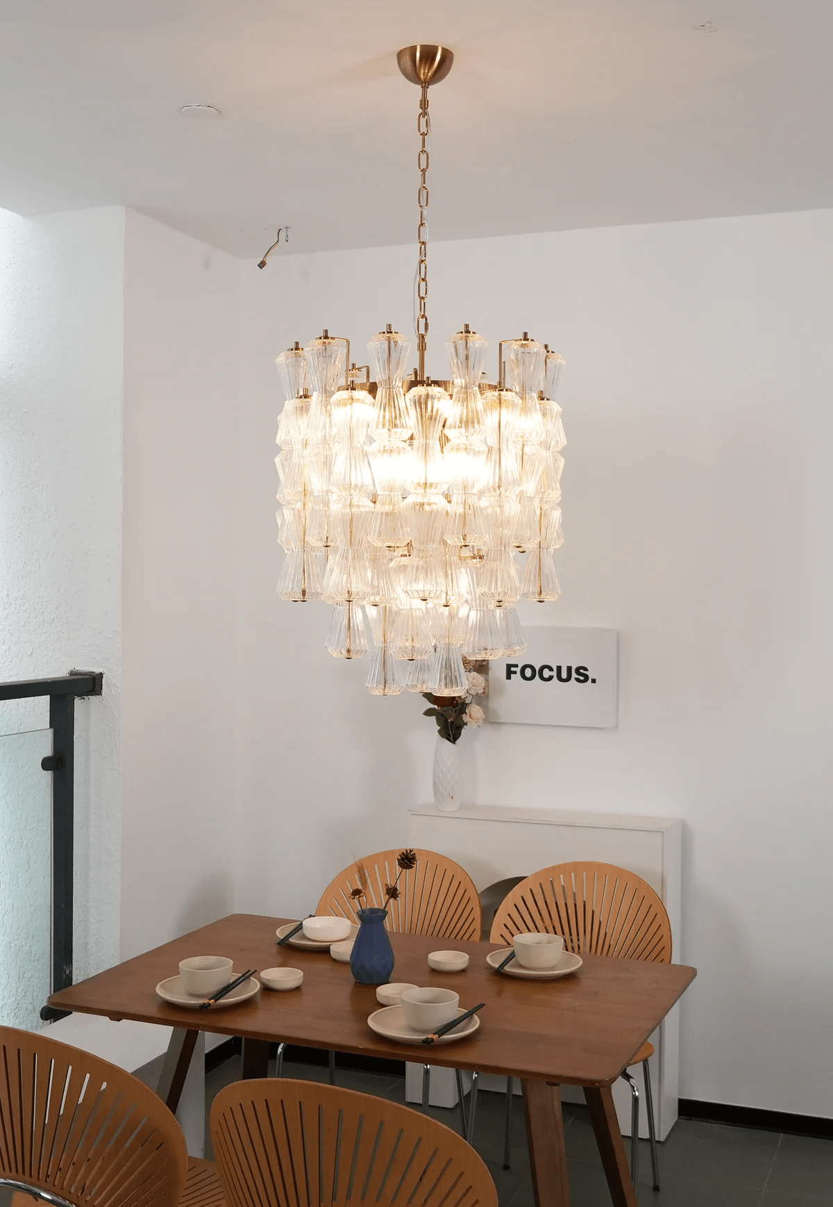 Celarena Chandelier Murano Glass Floral Cascade
