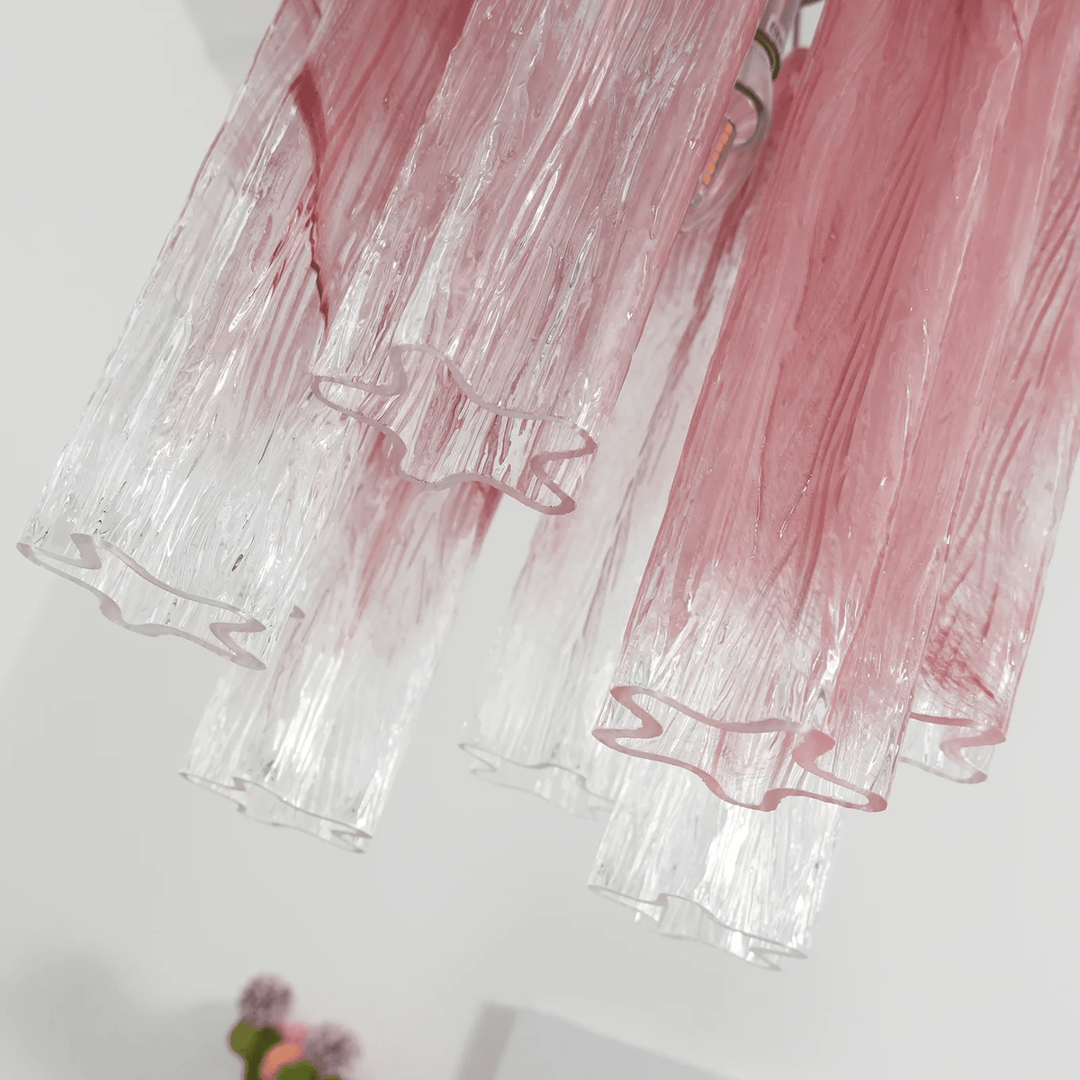 Lioroella Chandelier Pink Gradient Murano Glass