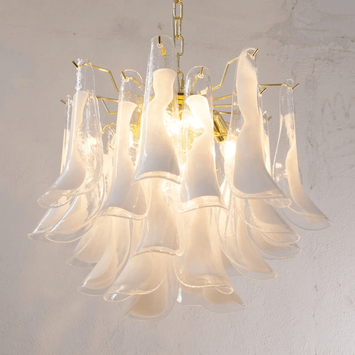 Eiroeon Chandelier Murano Glass Tiered Italian