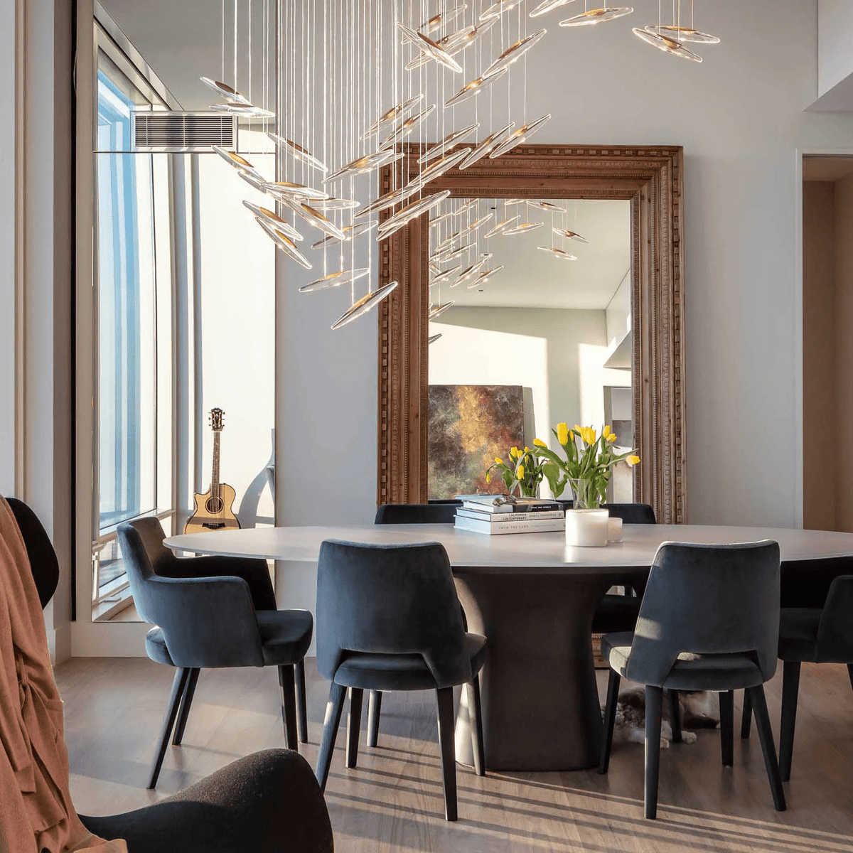 Hylor Luxury Moonlight Whispers Glass Chandelier