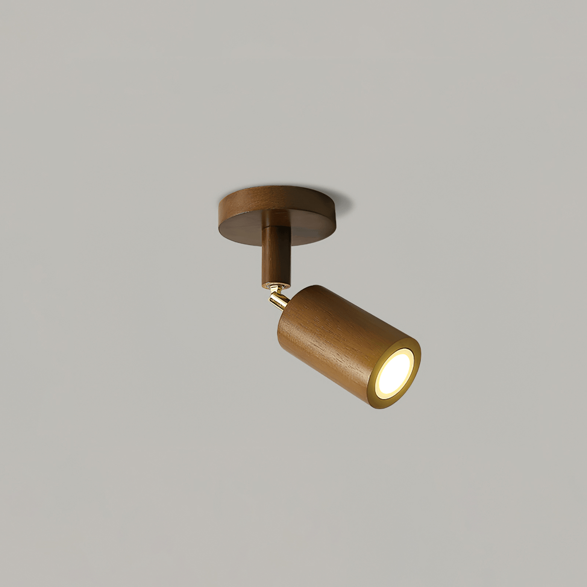 Dako Wood Beam Spotlight Flush Mount Ceiling Light