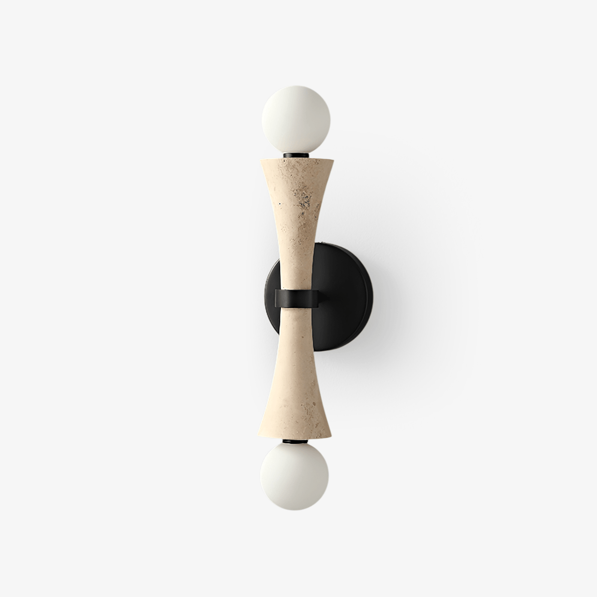 Oloriel Sculptural Travertine Wall Light