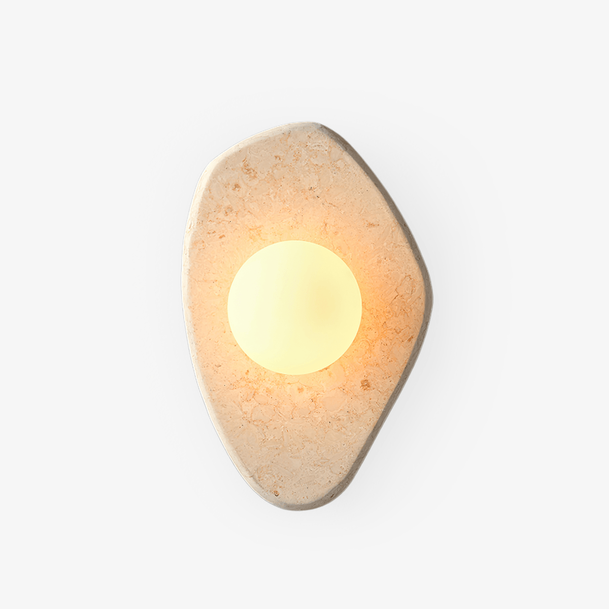 Pebble Rustic Marble Wall Light