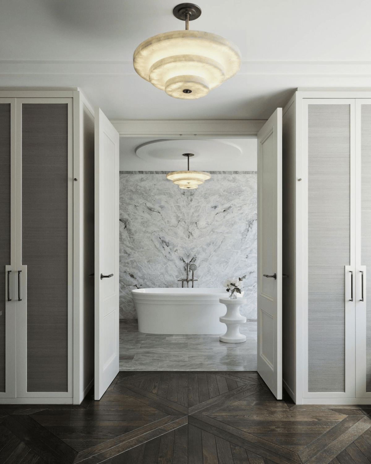 Nivoreria Minimalist Alabaster Pendant Light