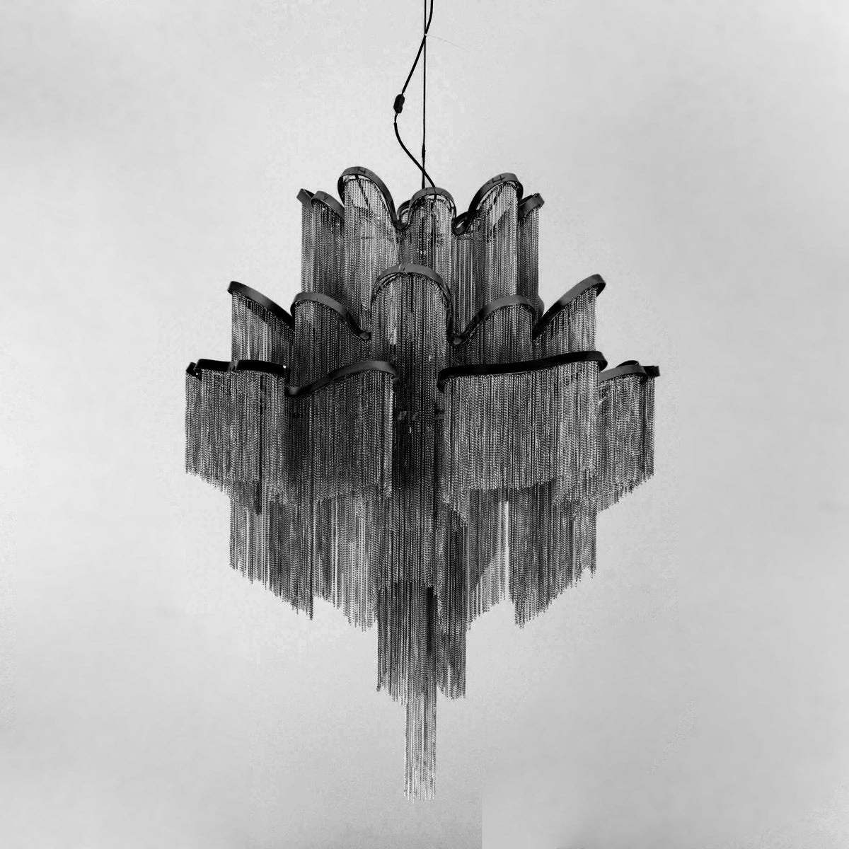Lustra Pendant Lamp Stream Chain Nickel
