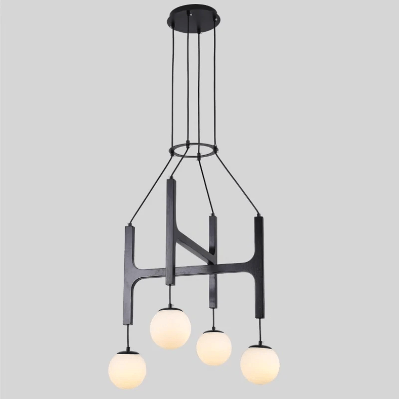 Xylocube Geometric Wood Globe Pendant Light