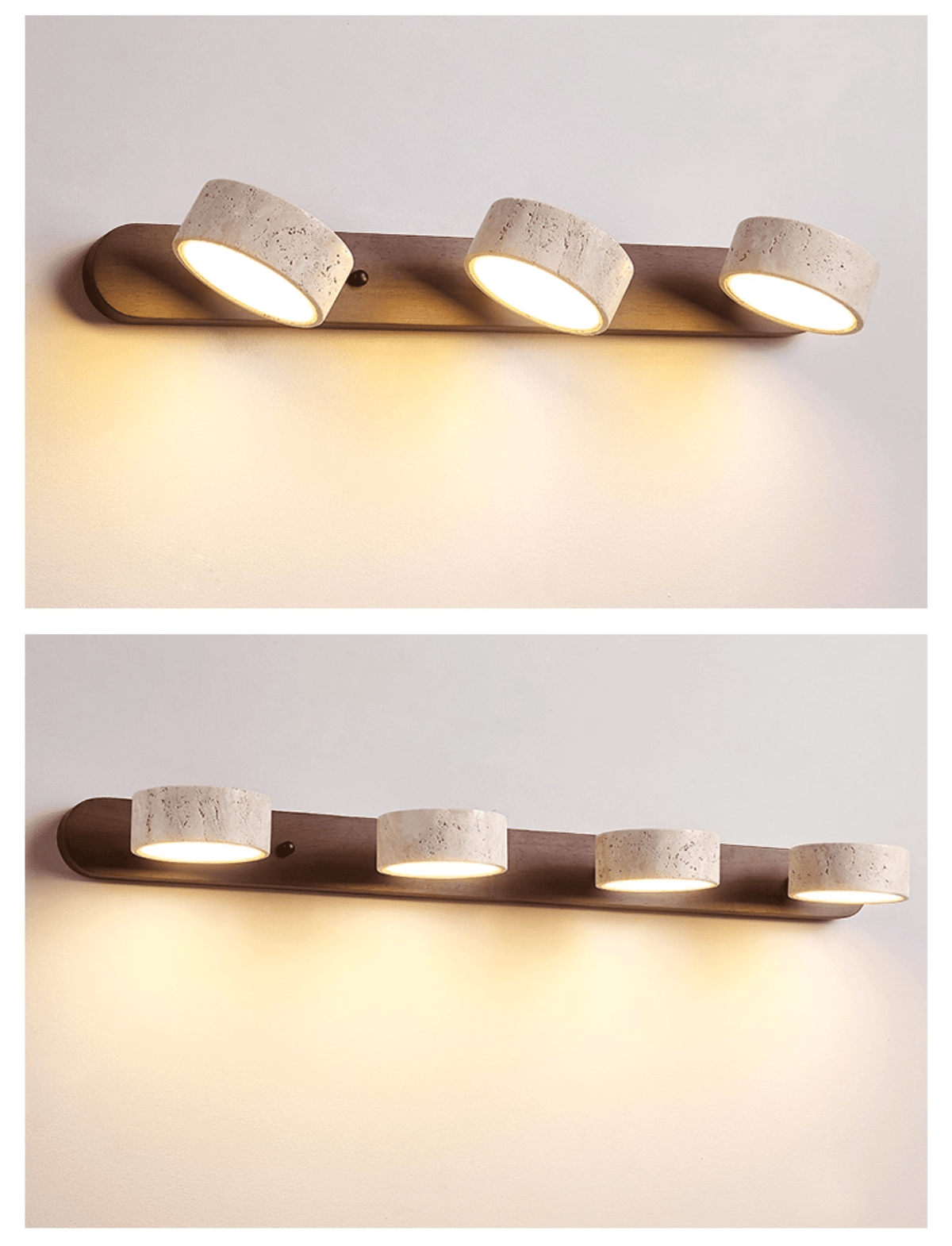 Hewen Travertine Duo Indoor Wall Light