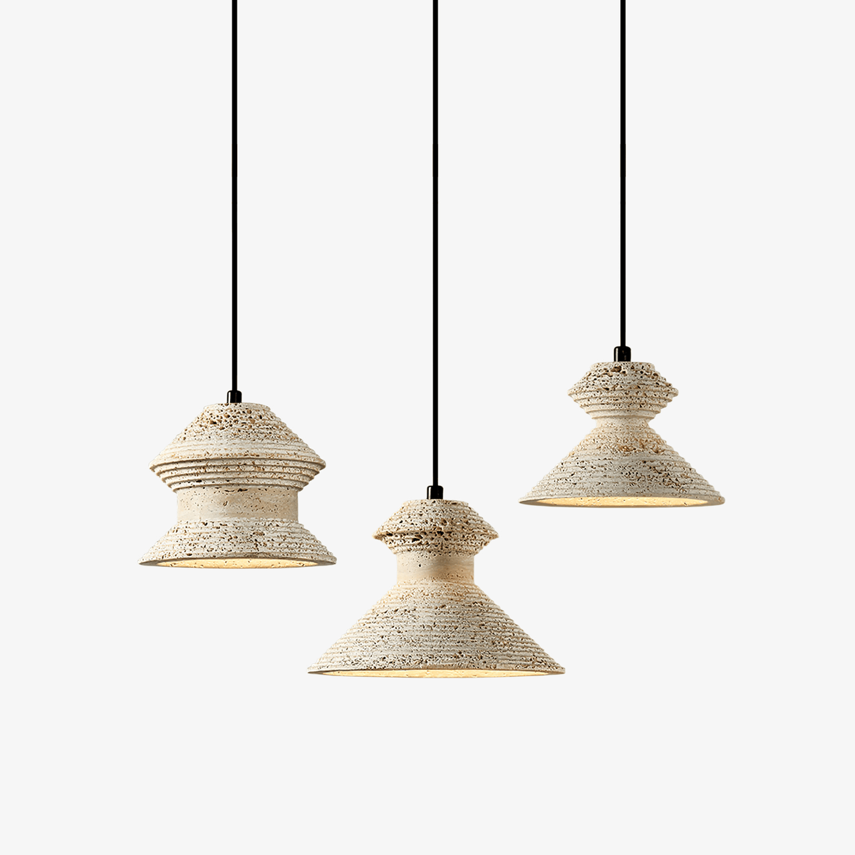 Nyrd Travertine Pendant Light