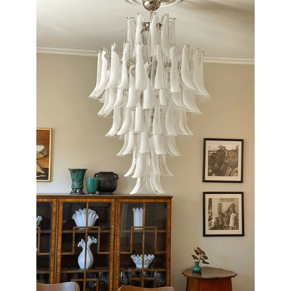 Orlian Glass Petals Pendant Lamp