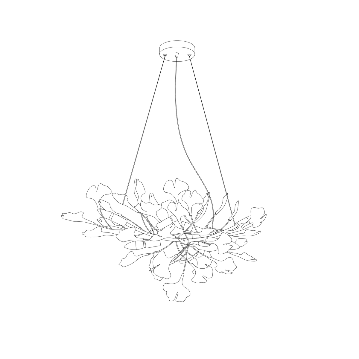 Voena Bloom Gingko Chandelier