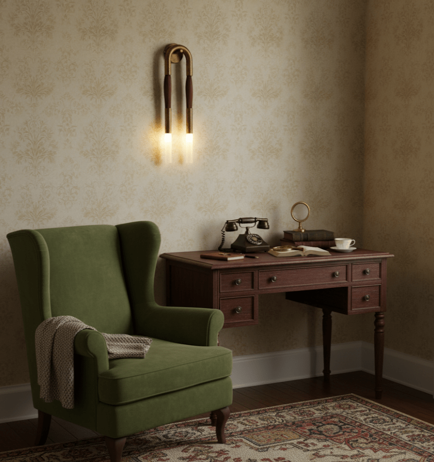 Fazen Horsehair Indoor Wall Light
