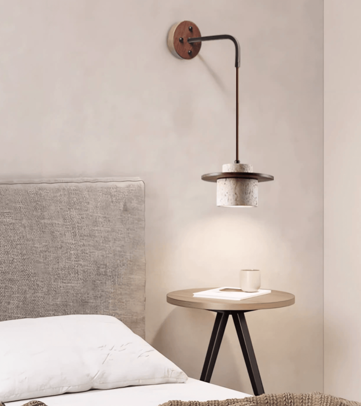 Neririse Cylindrical Stone Sconce
