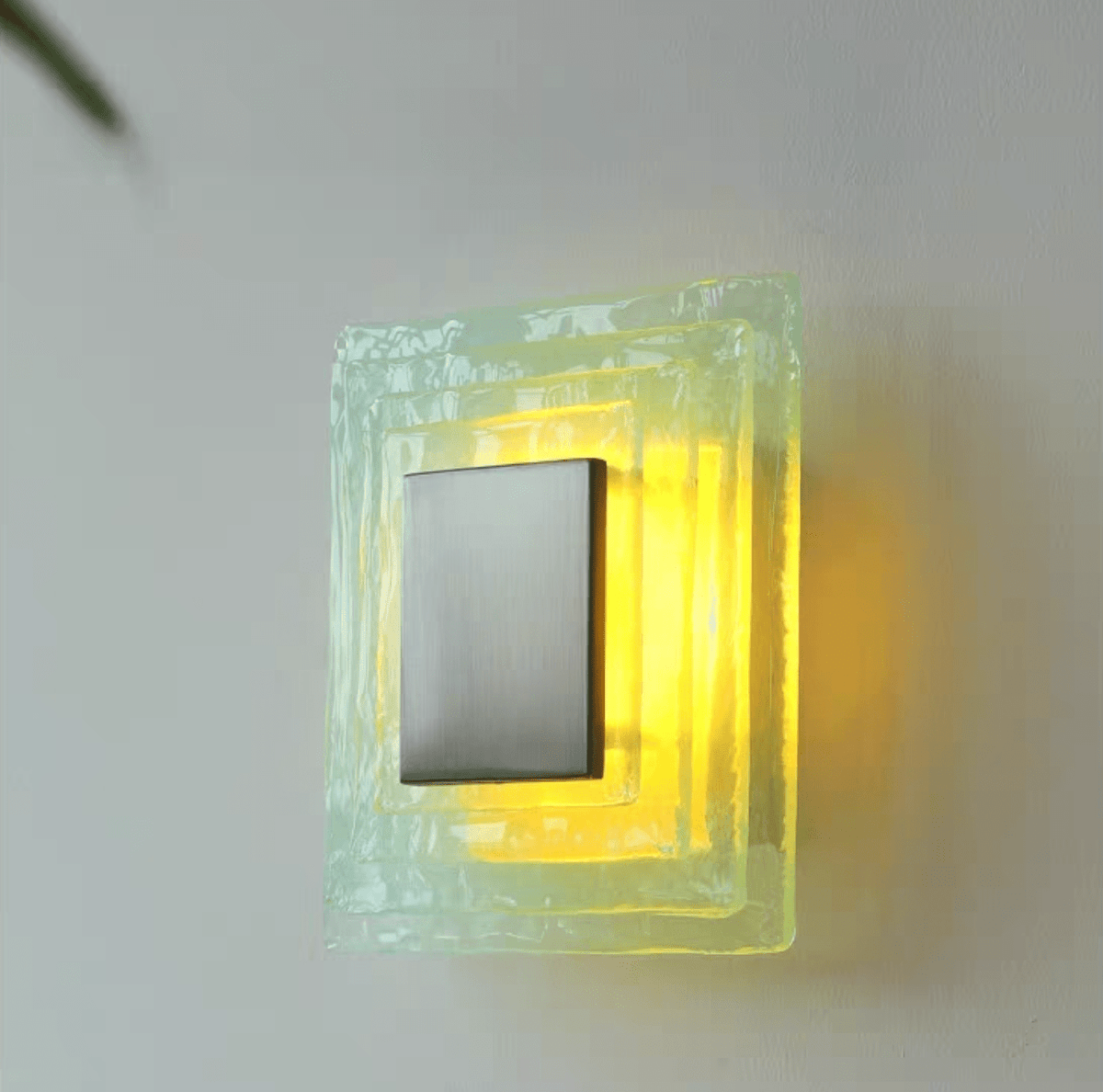 Cleo Glass Water Cube Cascade Sconce