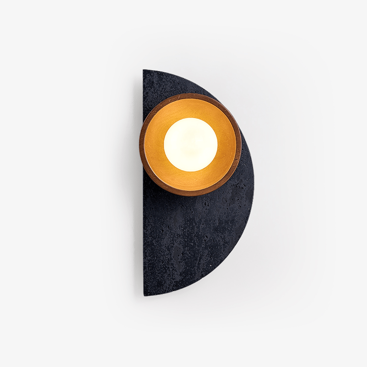 Luca Artistic Wood Travertine Wall Lamp