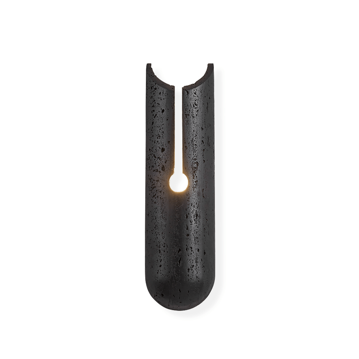 Elraeila Split Black Travertine Wall Light