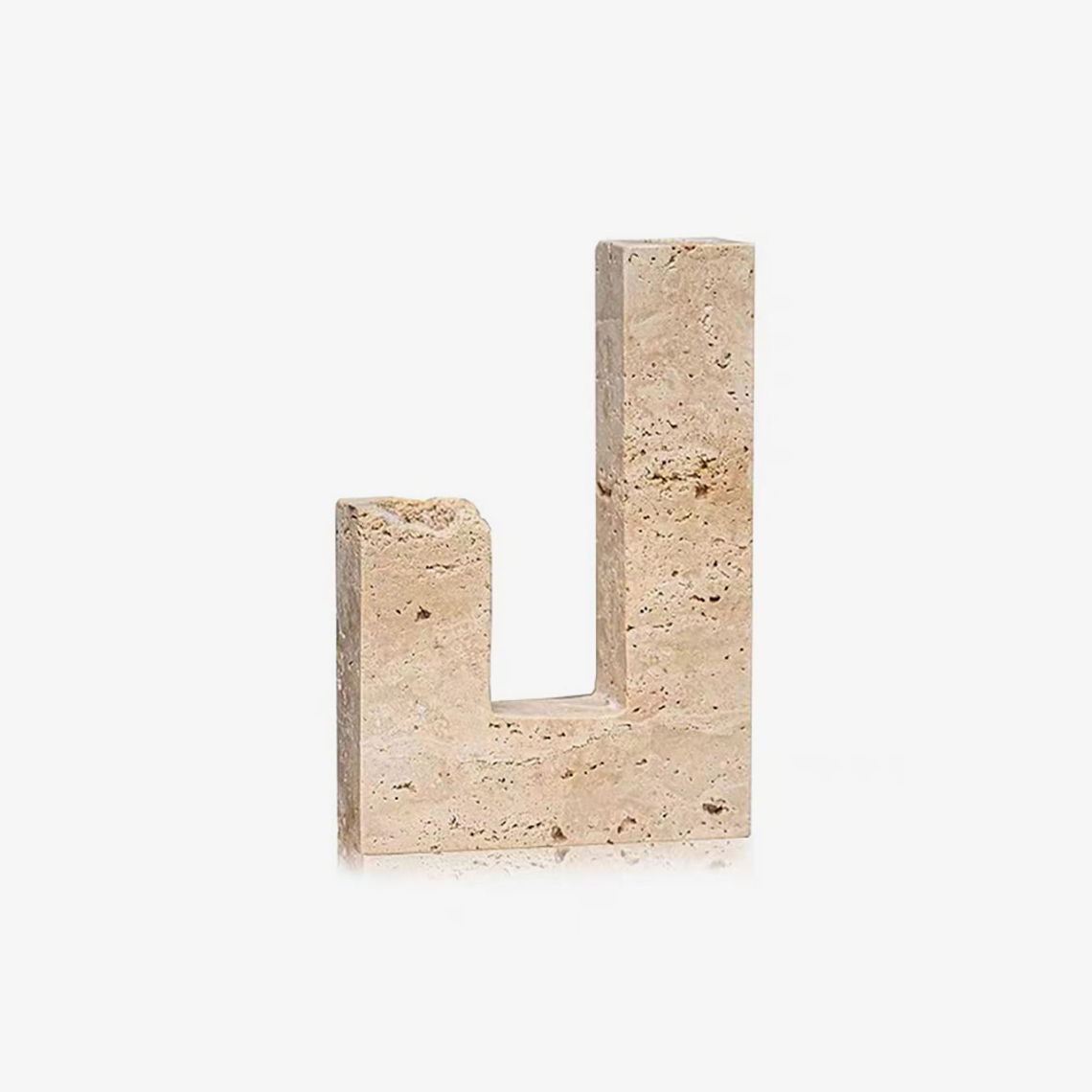 Horze Modern Yellow Travertine Candle Holder