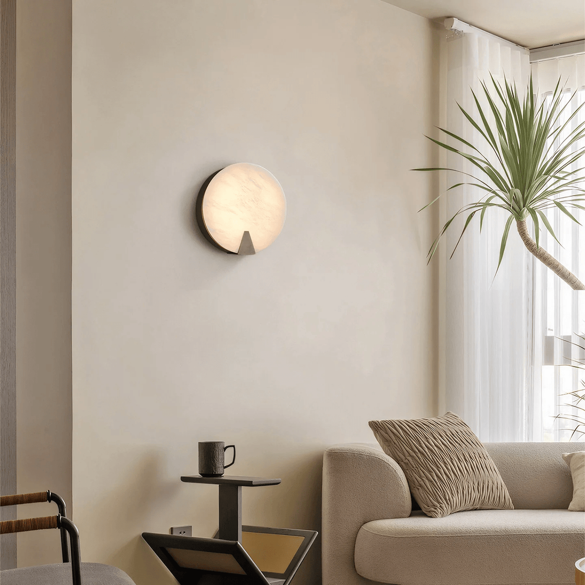 Albirira Halo Alabaster Wall Light