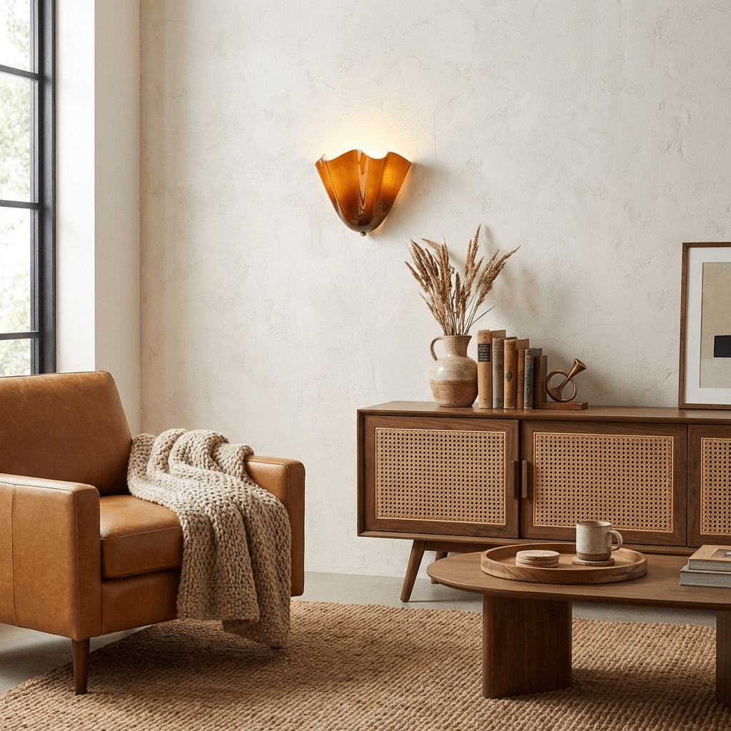 Zakia Glass Indoor Wall Light