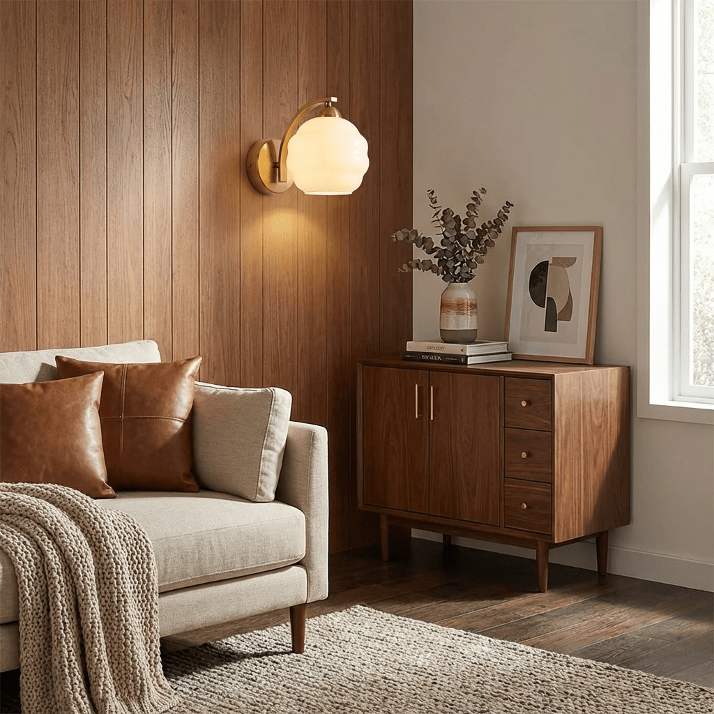 Fakel Glass Indoor Wall Light