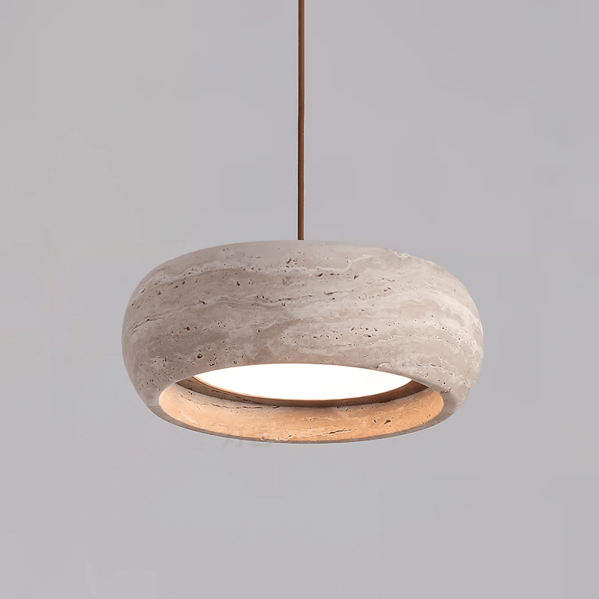 Inaela Donut Travertine Pendant Light