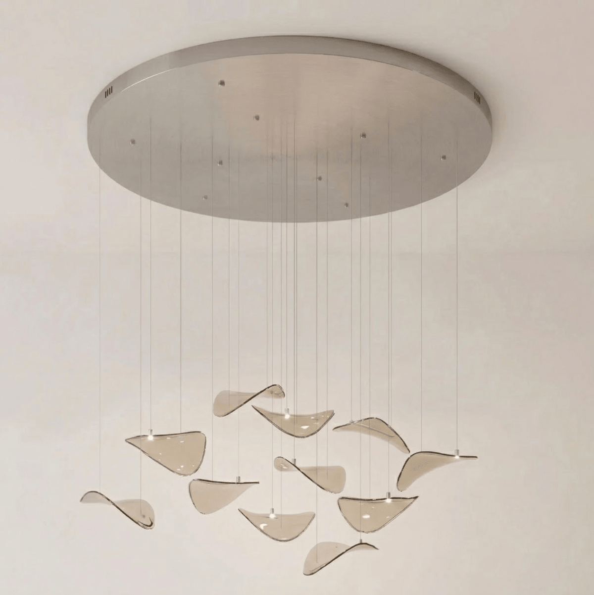 Venia Wave Floating Leaf Chandelier
