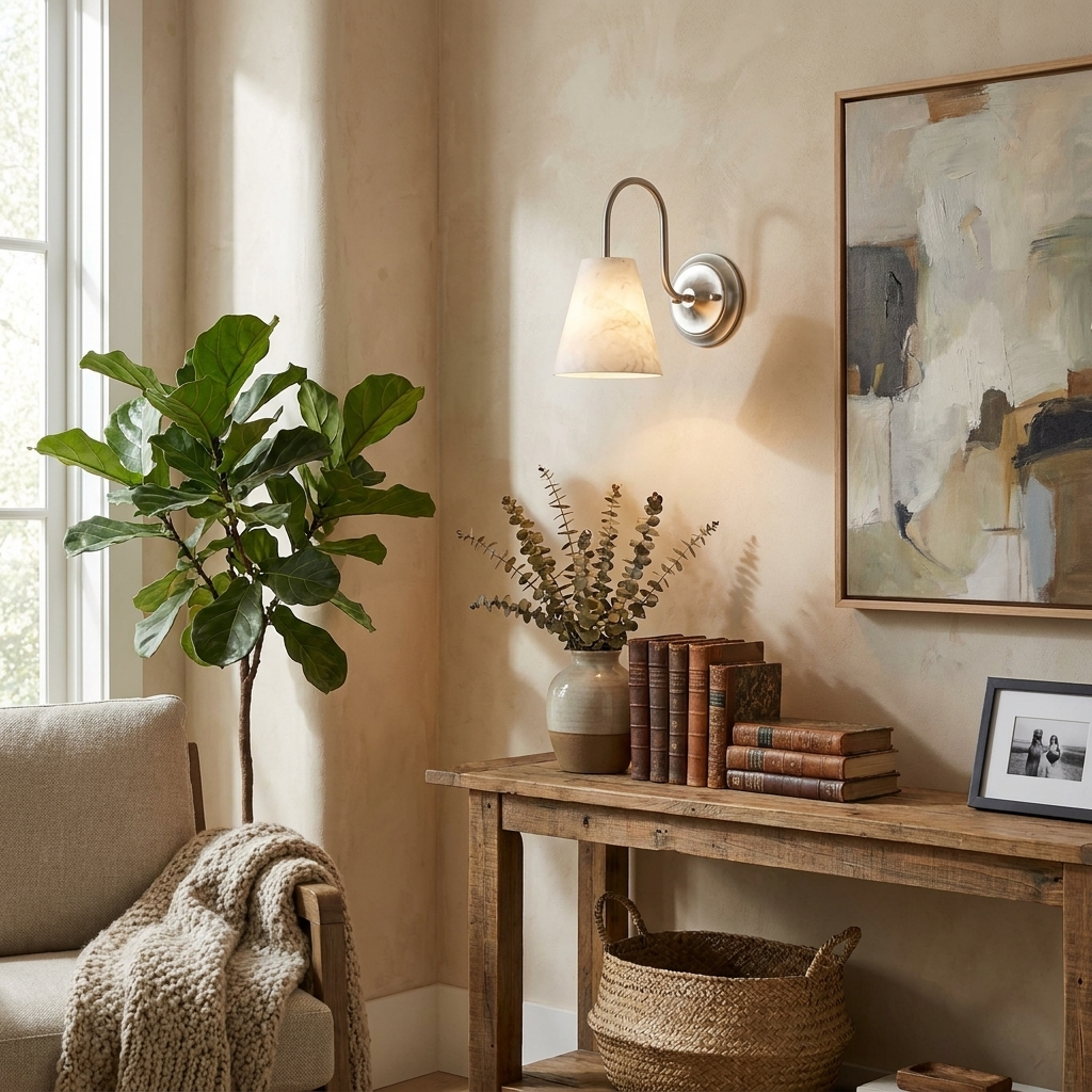 Yelmont Alabaster Wall Sconce