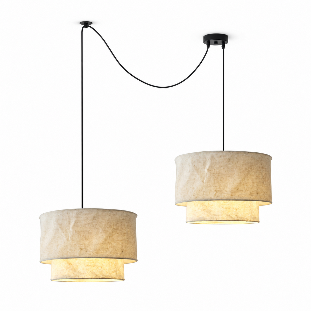 Merrinford Linen Drum Pendant Lamp
