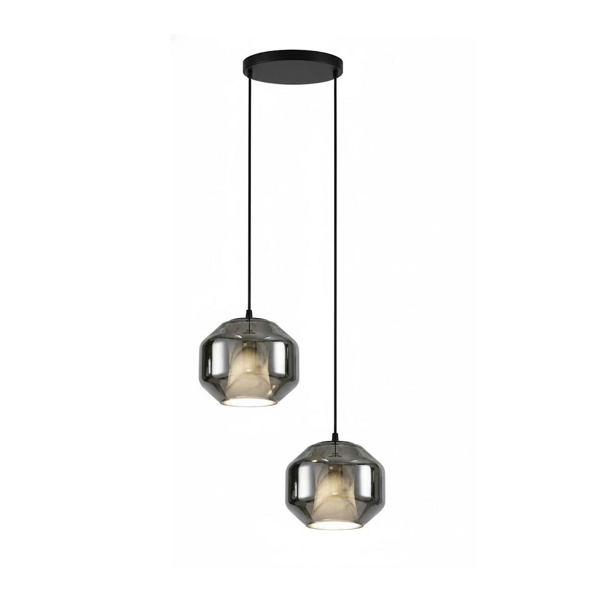 Yikia Alabaster Glass Cylinder Pendant Light